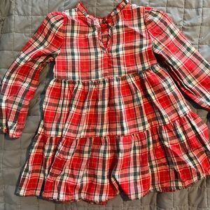 Toddler Girls Holiday Plaid Dress/Tunic